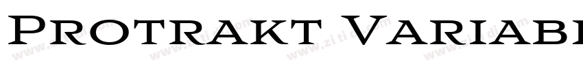 Protrakt Variable Bo字体转换